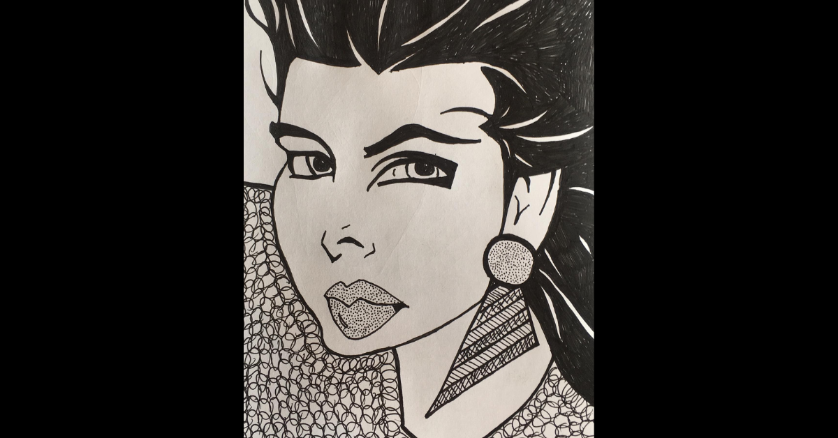 A drawing called ''Lluvia'' by Eddie Signaigo