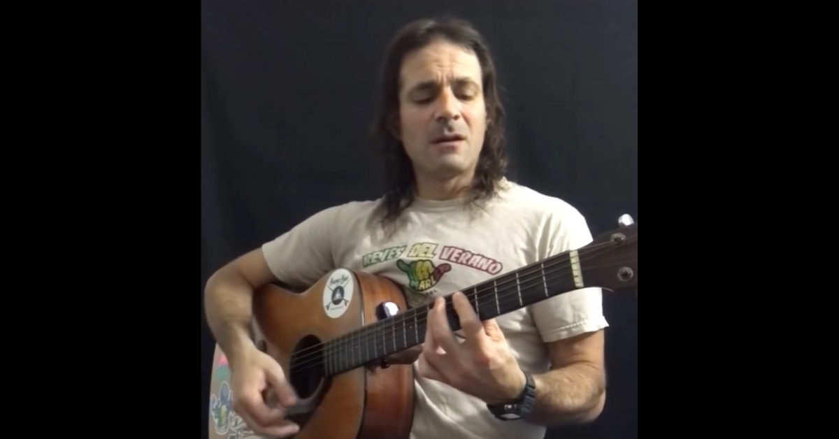 Eddie Signaigo playing Again by Trampled by Turtles 2