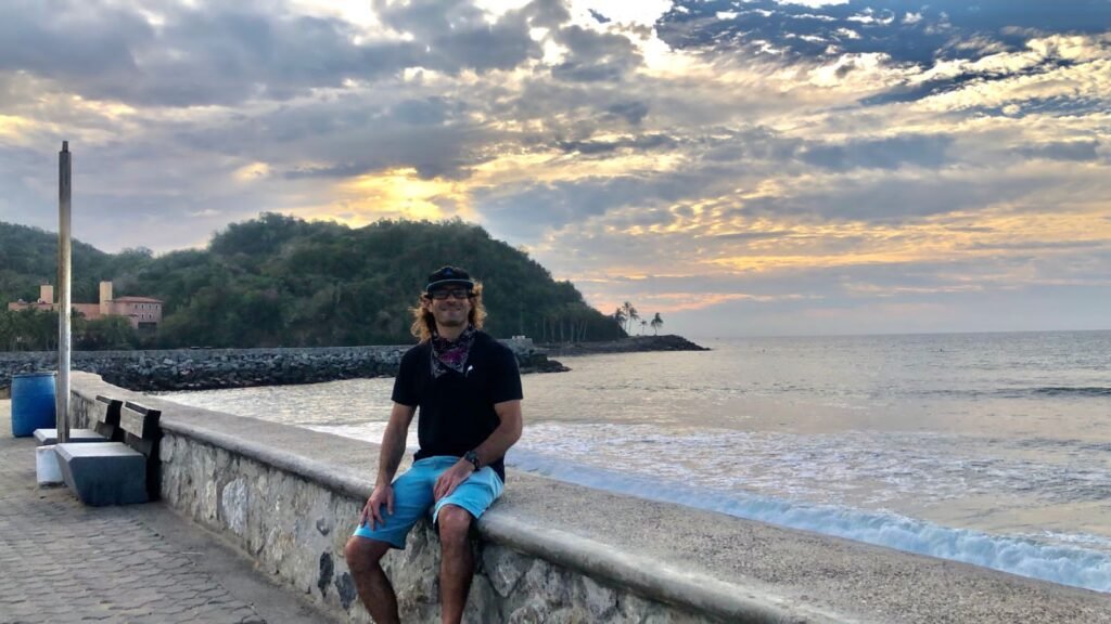The author, Eddie Signaigo, in Barra de Navidad.
