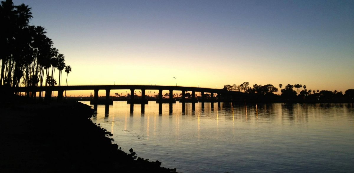 Sunset in Mission Bay, San Diego