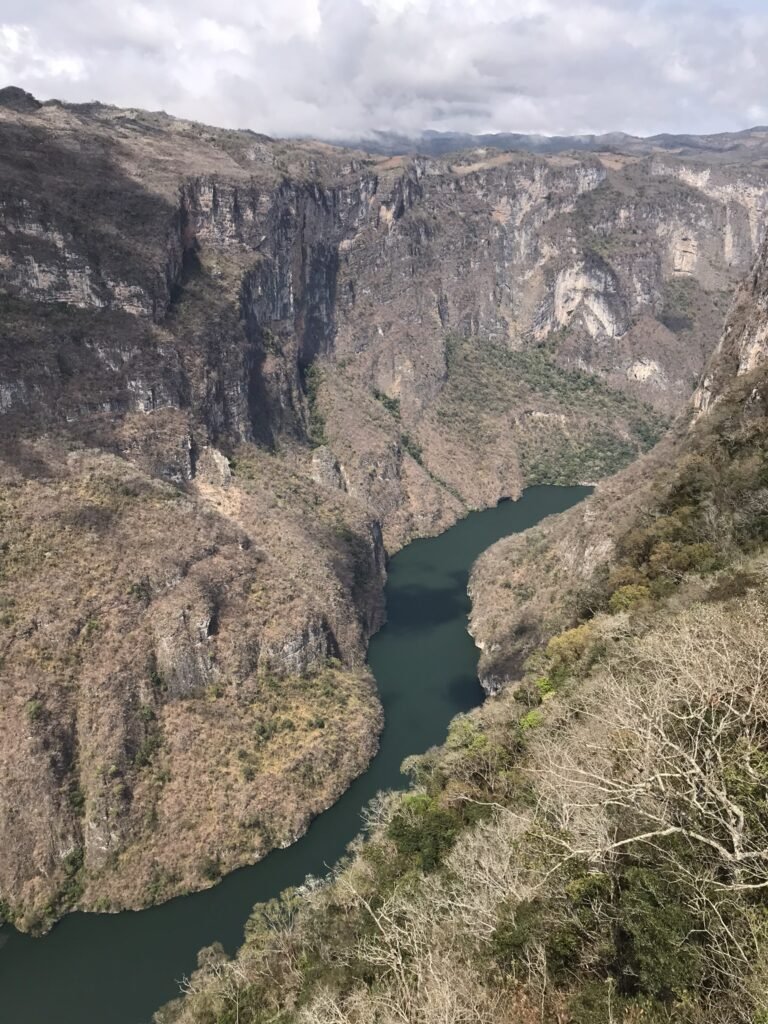 Cañon Sumidero from above.