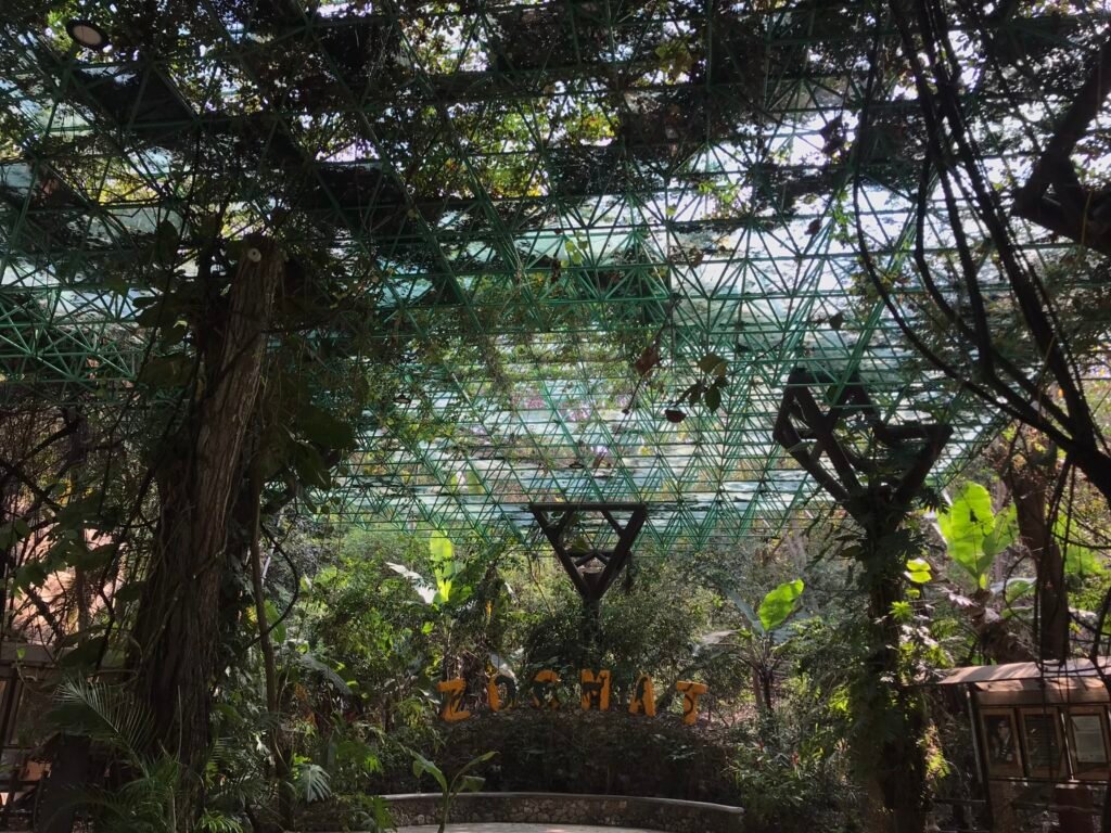 Entrance of the Zoomat in Chiapas.