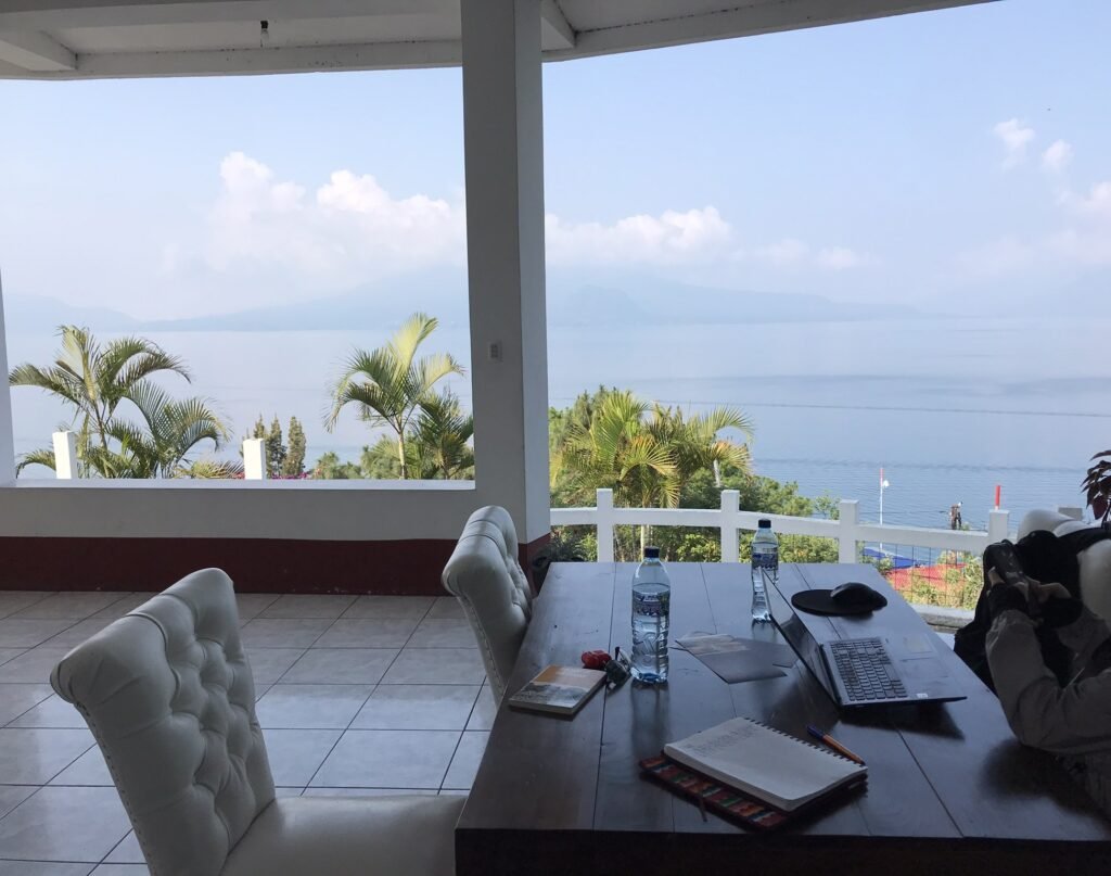Morning Workspace at Lago Atitlán