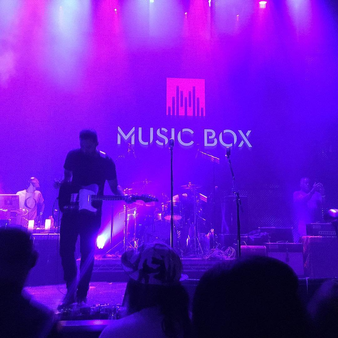 Guitarist playing at Music Box.