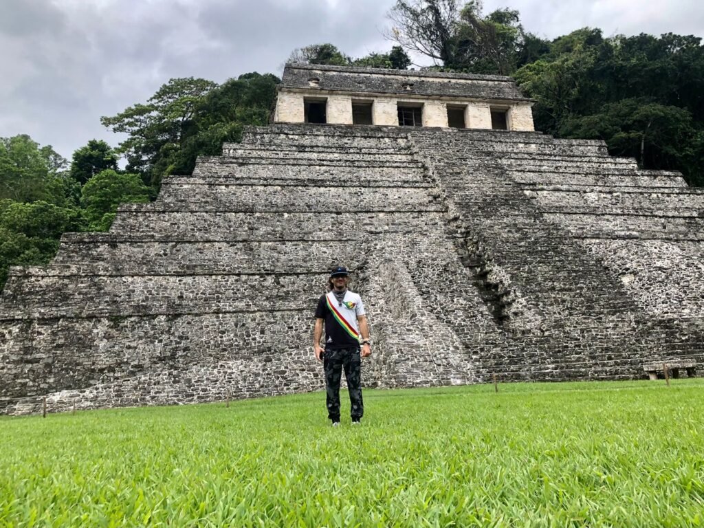 A Mayan temple at Palenque.
