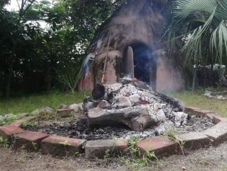 A temazcal, or sweat lodge.