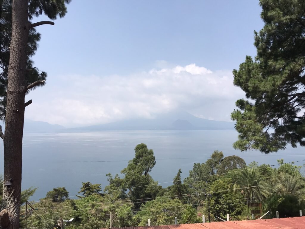Volcán Atitlán hidden by cloud cover