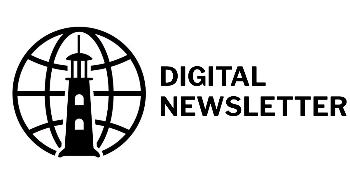 Eddie Signaigo Digital Newsletter Tile Eddie Signaigo Digital Newsletter Tile with globe logo.