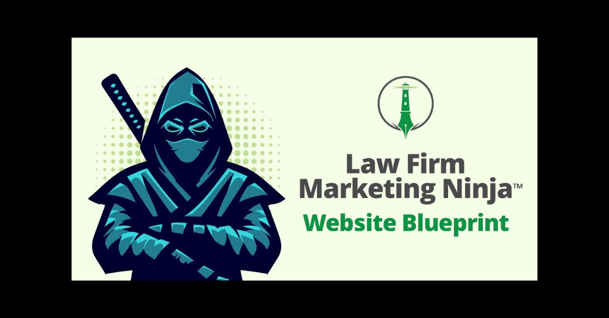 Law Firm Marketing Website Blueprint Cover - Ninja Logo