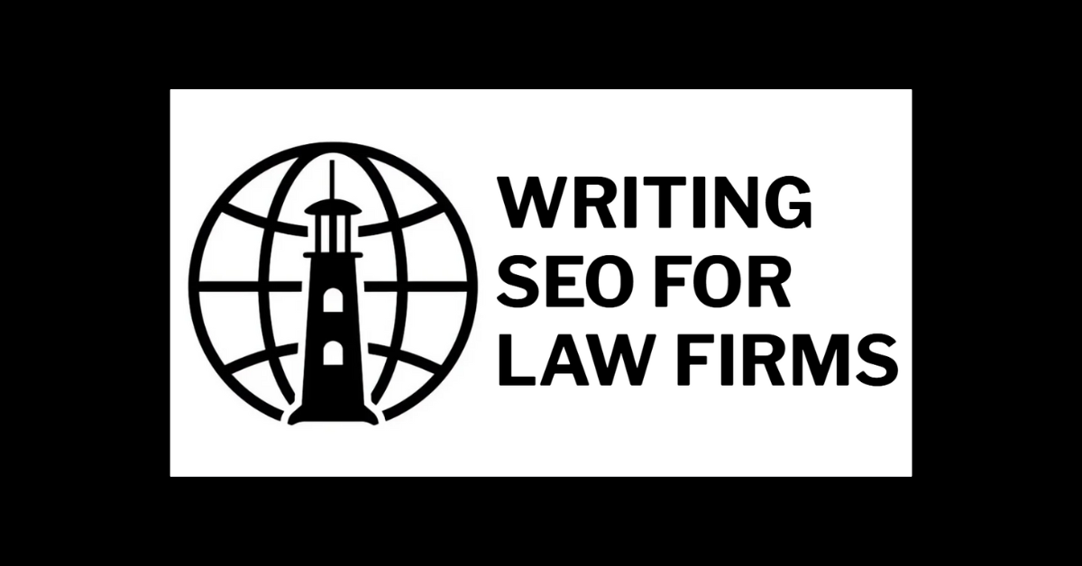 SEO Writing For Law Firms Blog (Cover with Globe Logo)