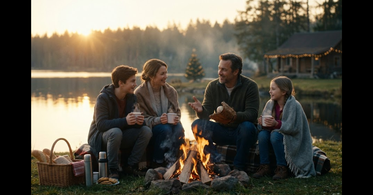 If My Dreams Come True Poem Cover Image - Family by the Lake