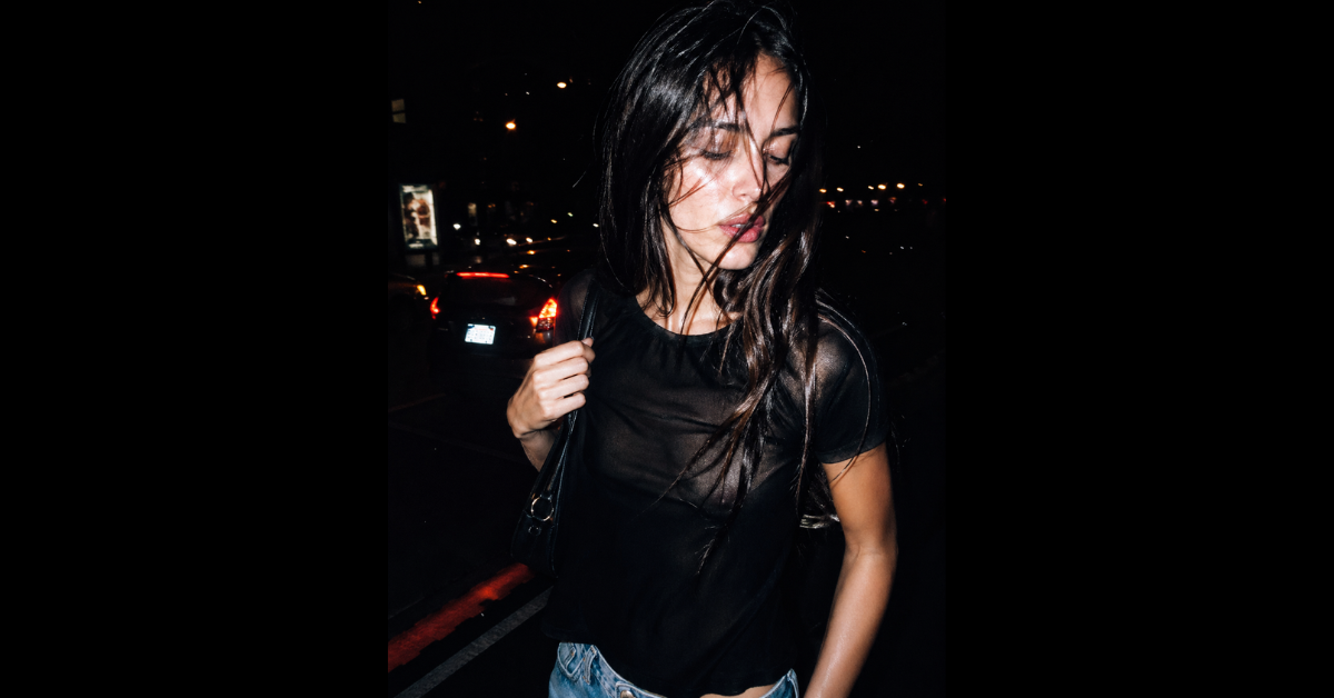 Moving On Poem Cover Photo - Woman at Night