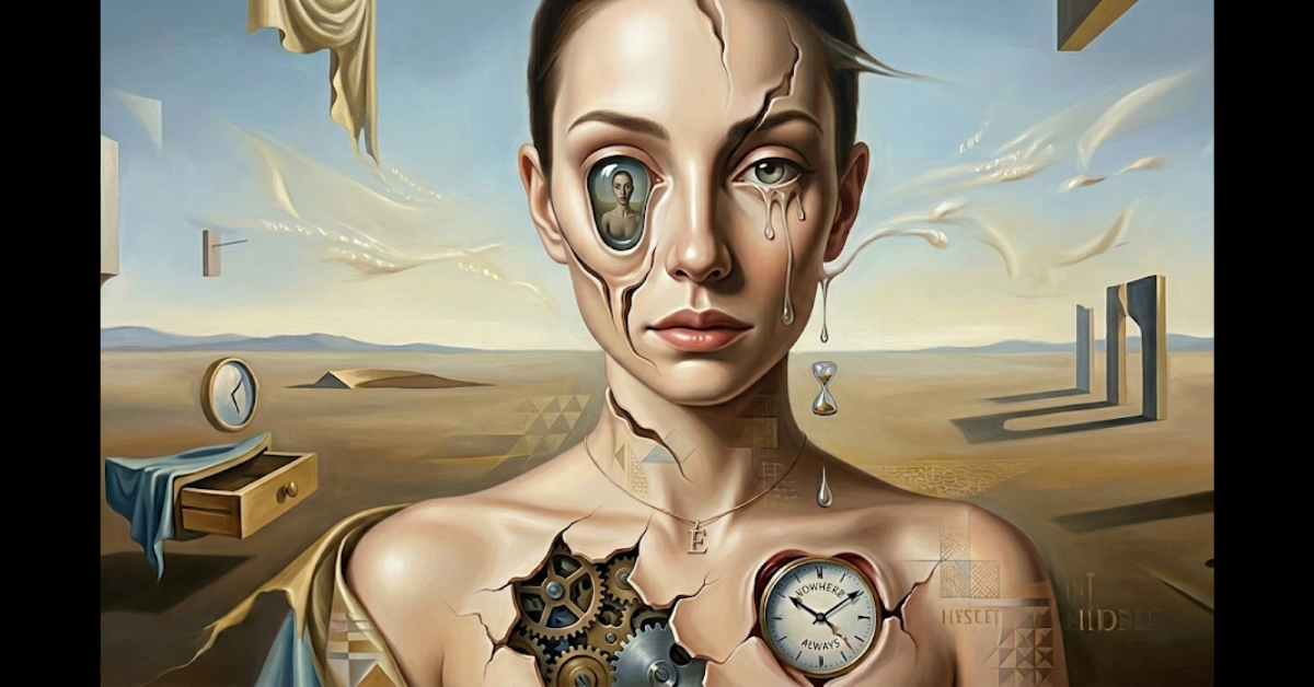 Never See You Again Cover Image - Surrealist Woman